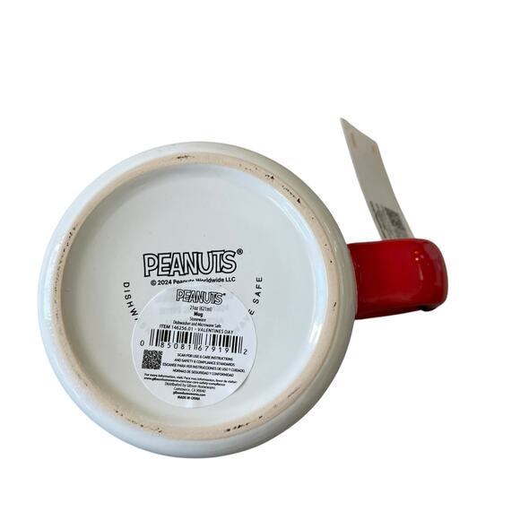 Peanuts Valentine's Day Mug Snoopy & Charlie Brown 20oz Ceramic Coffee Cup NEW - Picture 12 of 13